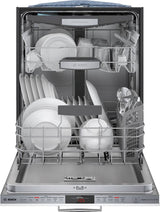 Bosch – 800 Series 24 Top Control Built-In Dishwasher with CrystalDry, Stainless Steel Tub, 3rd Rack, 42 dBa – Custom Panel Ready